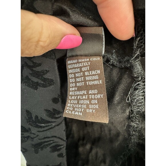 J.McLaughlin Women's Black Sleeveless Textured Sheath Dress Round Neck Medium - Picture 6 of 9